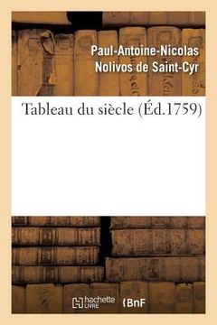 portada Tableau Du Siècle (en Francés)