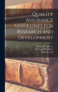 portada Quality Assurance Guidelines for Research and Development (en Inglés)