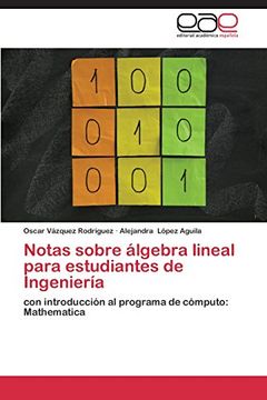 portada Notas sobre álgebra lineal para estudiantes de Ingeniería