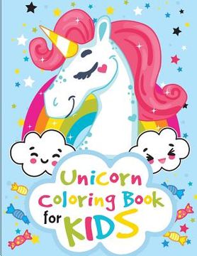 portada Unicorn Coloring Book for Kids: unicorn coloring book for kids & toddlers - activity books for preschooler