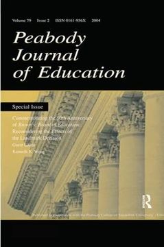 portada Commemorating the 50th Anniversary of Brown V. Board of Education:: Reconsidering the Effects of the Landmark Decision: A Special Issue of the Peabody (in English)