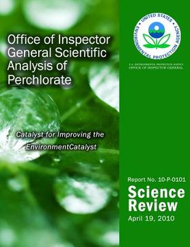 portada Office of Inspector General Scientific Analysis of Perchlorate (en Inglés)