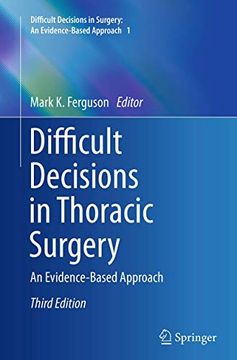 portada Difficult Decisions in Thoracic Surgery: An Evidence-Based Approach (in English)