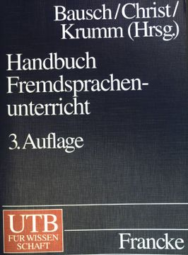 portada Handbuch Fremdsprachenunterricht (en Alemán)