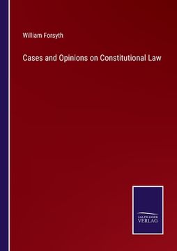 portada Cases and Opinions on Constitutional Law (in English)