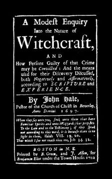 portada Modest Enquiry Into Nature of Witchcraft (en Inglés)