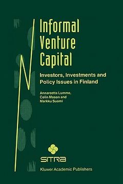 portada informal venture capital: investors, investments and policy issues in finland (en Inglés)