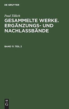 portada Paul Tillich: Gesammelte Werke. Ergänzungs- und Nachlaßbände. Religion,. / Teil 2 