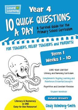 portada Lizard Learning 10 Quick Questions A Day Year 4 Term 1