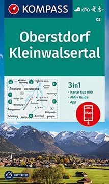 portada Kompass Wanderkarte 03 Oberstdorf, Kleinwalsertal 1: 25. 000