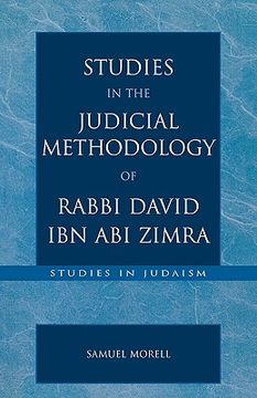 portada studies in the judicial methodology of rabbi david ibn abi zimra (en Inglés)