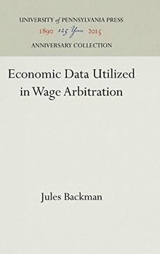 portada Economic Data Utilized in Wage Arbitration (en Inglés)