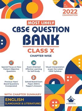portada Most Likely Question Bank - English Language & Literature: CBSE Class 10 for 2022 Examination (en Inglés)