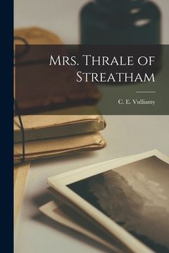 portada Mrs. Thrale of Streatham (en Inglés)