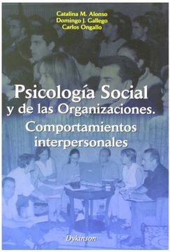 portada Psicología Social y de las Organizaciones. Comportamientos Interpersonales (in Spanish)