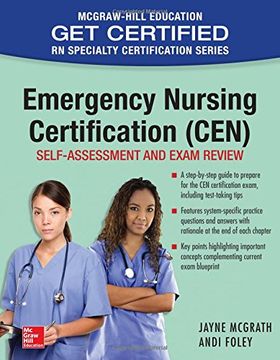 portada Emergency Nursing Certification (Cen): Self-Assessment and Exam Review (en Inglés)