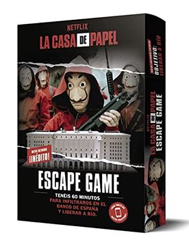 portada La Casa de Papel. Escape Game. Objetivo: Liberar a río (in Spanish)