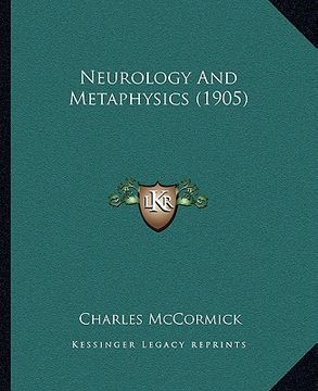 portada neurology and metaphysics (1905) (en Inglés)