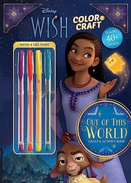 portada Disney Wish: Out of This World Color and Craft (Coloring and Activity With gel Pens) 