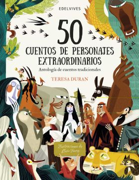 portada 50 Cuentos de Personajes Extraordinarios: Antología de Cuentos Tradicionales (Álbumes Ilustrados)