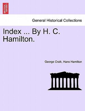 portada index ... by h. c. hamilton. (in English)