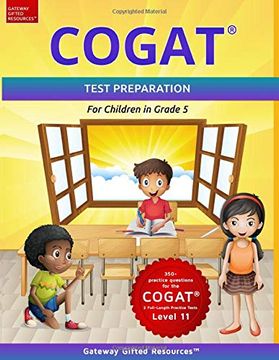 portada Cogat Test Prep Grade 5 Level 11: Gifted and Talented Test Preparation Book - Practice Test (in English)