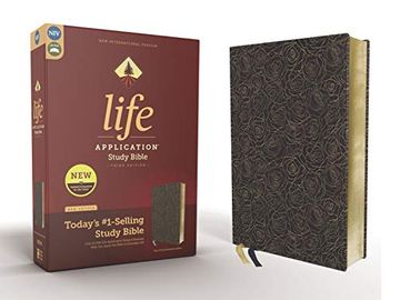 portada Niv, Life Application Study Bible, Third Edition, Bonded Leather, Navy, red Letter Edition (en Inglés)