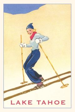 portada The Vintage Journal Girl Skiing, Lake Tahoe (en Inglés)