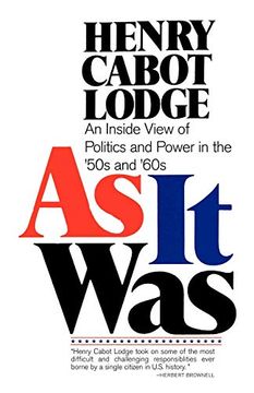 portada As it Was: An Inside View of Politics and Power in the 1950S and 60s (en Inglés)