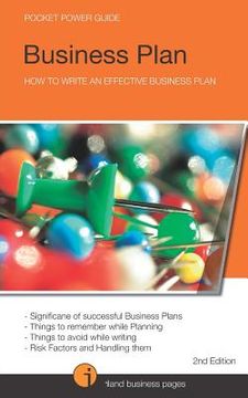 portada How to write an effective Business Plan (en Inglés)