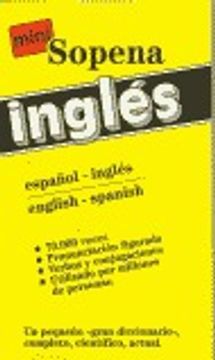 portada mini diccionario sopena ingles español