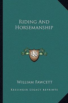 portada riding and horsemanship (en Inglés)