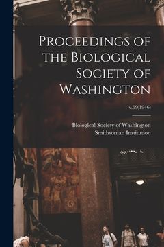 portada Proceedings of the Biological Society of Washington; v.59(1946) (in English)
