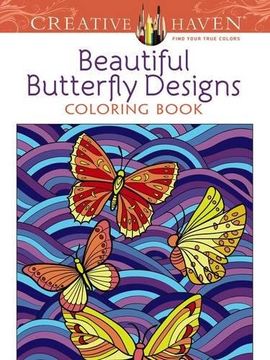 portada Creative Haven Beautiful Butterfly Designs Coloring Book (Creative Haven Coloring Books) (en Inglés)