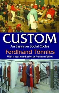 portada Custom: An Essay on Social Codes (in English)