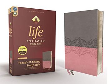 portada Niv, Life Application Study Bible, Third Edition, Leathersoft, Gray (en Inglés)