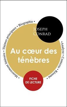 portada Fiche de Lecture au Cœur des Ténèbres (Étude Intégrale) (Paideia Éducation) (in French)