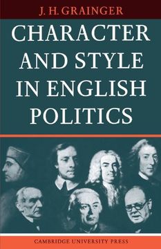 portada Character and Style in English Politics 