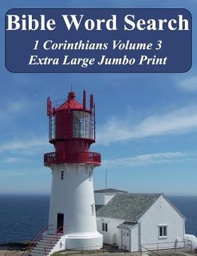 portada Bible Word Search 1 Corinthians Volume 3: King James Version Extra Large Jumbo Print (in English)
