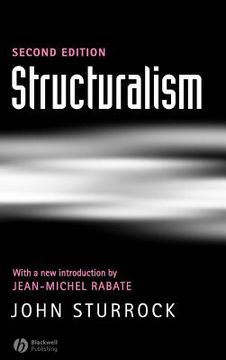 portada structuralism: with an introduction by jean-michel rabate (en Inglés)