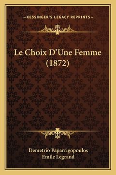 portada Le Choix D'Une Femme (1872) (en Francés)