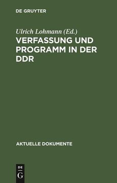 portada Verfassung und Programm in der ddr (in German)