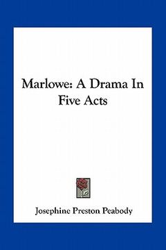 portada marlowe: a drama in five acts (en Inglés)