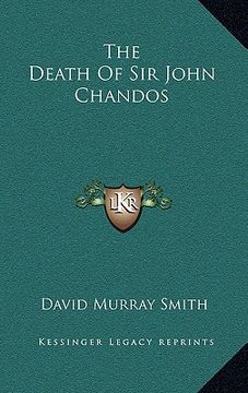 portada the death of sir john chandos (in English)