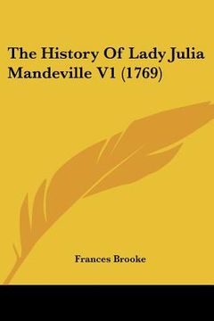 portada the history of lady julia mandeville v1 (1769) (en Inglés)