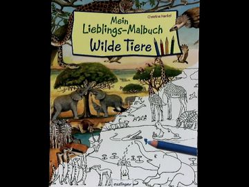 portada Mein Lieblings-Malbuch Wilde Tiere: Beschäftigungsideen zum Ausmalen. (in German)