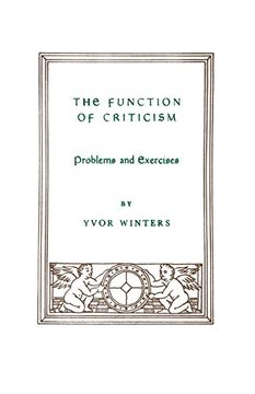 portada The Function of Criticism: Problems and Exercises 