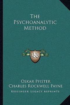 portada the psychoanalytic method (in English)
