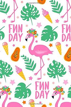 portada My Journal: Bright and Cheerful Flamingo fun day 108 Page Not (Flamboyant Flamingos and Monster Monstera Collection) 