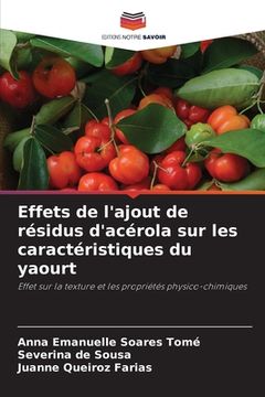 portada Effets de l'ajout de résidus d'acérola sur les caractéristiques du yaourt (in French)